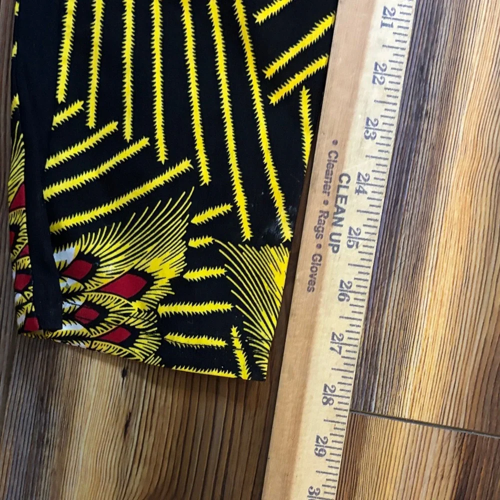 D'Iyanu Vibrant Women's Black & Yellow Patterned Seperate Pantsuit Unknown size - Picture 5 of 15